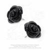 E339 - Black Rose Studs