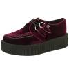 Creepers altas VIVA Terciopelo Burdeos