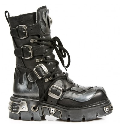 107-S2 Botas METALLIC New Rock (Acero)