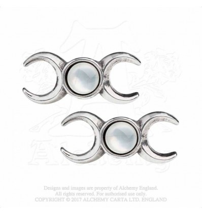 M'era Luna Crescens - Tragicom Moon Earrings