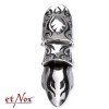 Anillo EtNox `Armadura tribal Gótico´ (Acero)