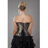 Corset brocado rojo ROCK con cremallera