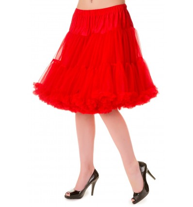 Petticoat ultrasuave rojo por encima de la rodilla