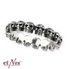 etNox - ring "Black Spider" 925 silver