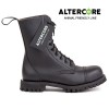 Botas militares negras cuero  551