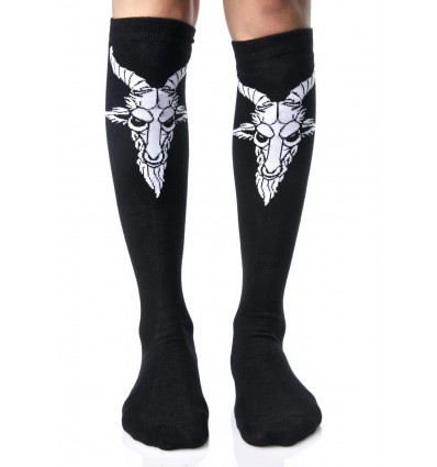 Pentagram Over The Knee Socks