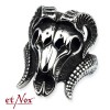 etNox - ring "Ram Head" stainless steel