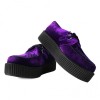 Creepers bajas suela VIVA Terciopelo Morado - Vegana