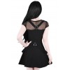 Black Veil Chiffon Dress