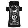 Camiseta mujer `WITCHES CHANT´ hombros caídos