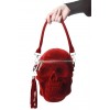 Bolso CALAVERA  terciopelo rojo sangre, Killstar