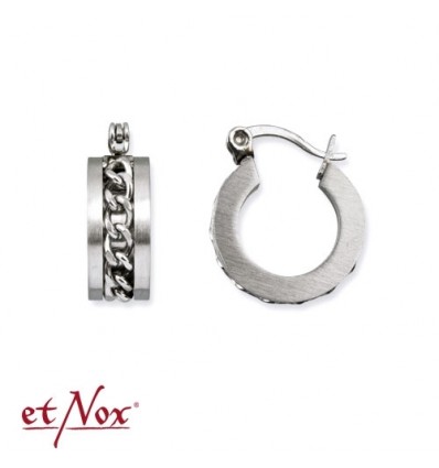 etNox - earrings "Mesh Steel" stainless steel