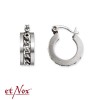 etNox - earrings "Mesh Steel" stainless steel