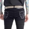 Skeleton Skinny Jeans Black Bone