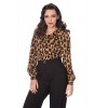 Camisa manga larga leopardo