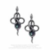 E437B- Pendientes `Empyrean´ Negros (Par)