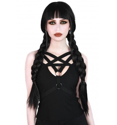 Top crop con cremallera EVYL , Killstar