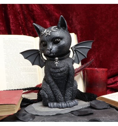 Figura gato oculto alado Malpuss, 24cm (Grande)