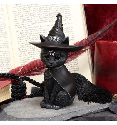 Purrah Witches Hat Occult Cat Figurine 13.5cm