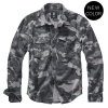 Camisa hombre camuflaje gris