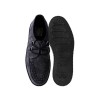 T.U.K. Shoes Charcoal Suede With Black Interlace Viva High Sole Creeper