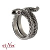 etNox - ring "Fantasy Fingernail" steel 