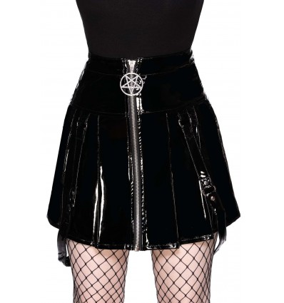 Furious Gloss Pleated Skirt