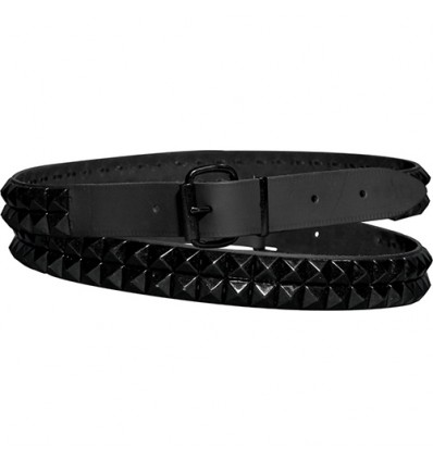 38MM 2 ROW NEW PYRAMID LEATHER BELT