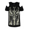 Camiseta mujer `Diosa HECATE ´ hombros caídos