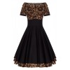 Darlene Swing Dress In Leopard Print