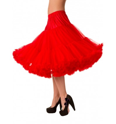 Petticoat de organza roja (largo hasta media pierna)