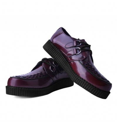 T.U.K. Burgundy Viva II Ultra Low Sole Creeper