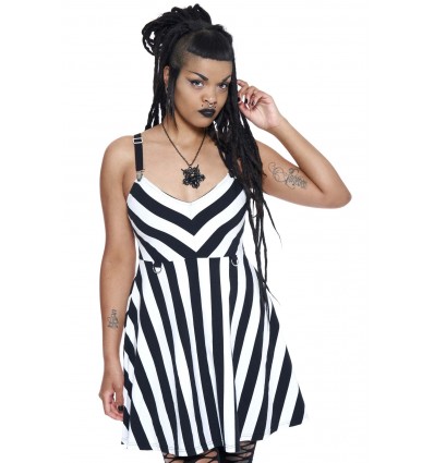 Vestido `Stripe O Negative ´, Killstar