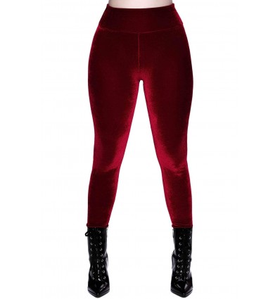 Leggings tericiopelo rojo rubí `Hematite´