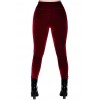 Leggings tericiopelo rojo rubí `Hematite´