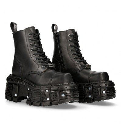 Botas New Rock cuero con plataforma M.TANK083-C1