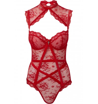 Dark Desire Lace Bodysuit [SCARLET]