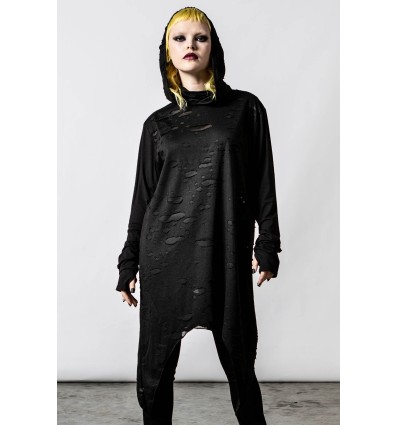 Top unisex con gorro `EVANDER´, Killstar