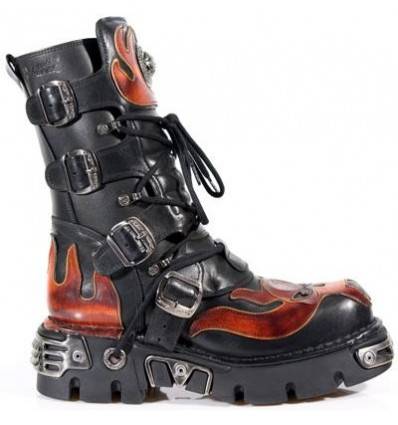 107-S1 Botas METALLIC New Rock (fuego)