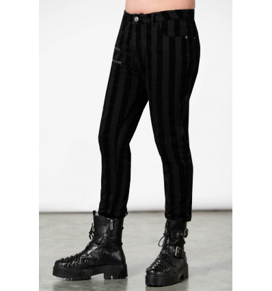 Pantalones rayas negras y grises  `BLACKJACK´, KILLSTAR