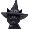 Figura de gato oculto PURRAH Sombrero de bruja , 13,5cms, CULT CUTIES