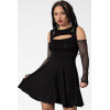 Vestido terciopelo negro `JULIENNE ´