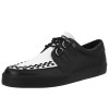 A6092 - Creeper Sneaker - Cuero Blanco y Negro 2 Anillas