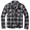 Camisa hombre cuadros negros y grises