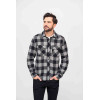 Check Shirt grey-black