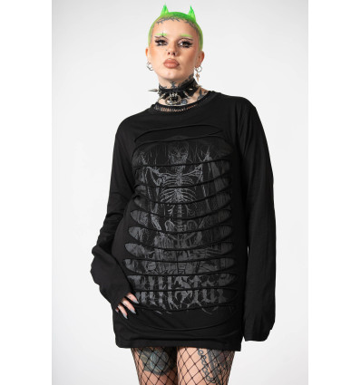 Top unisex manga larga `Cyrus´, Killstar