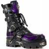 107-S4 Botas METALLIC New Rock (llama morada)