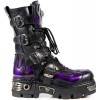 107-S4 Botas METALLIC New Rock (llama morada)