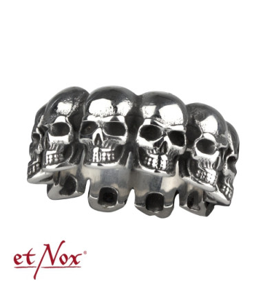 etNox - ring "Skull" stainless steel