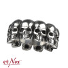 etNox - ring "Skull" stainless steel